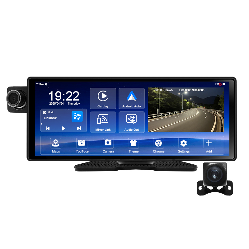 Dual Dash Cam With Gps Wifi - 10,25 pulgadas WIFI Android Carplay, navegador