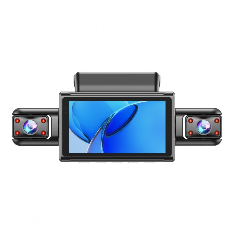 Dash Cam 2K Dual Lens - Cámara de Coche DVR Panorámica de