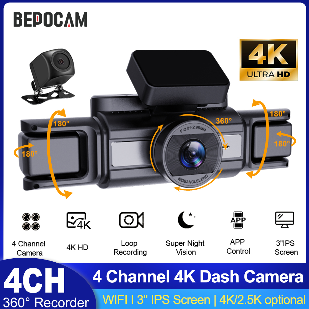 Dash Cam Hardwire Kit - Cámara para Coche BEPOCAM 4CH 4K