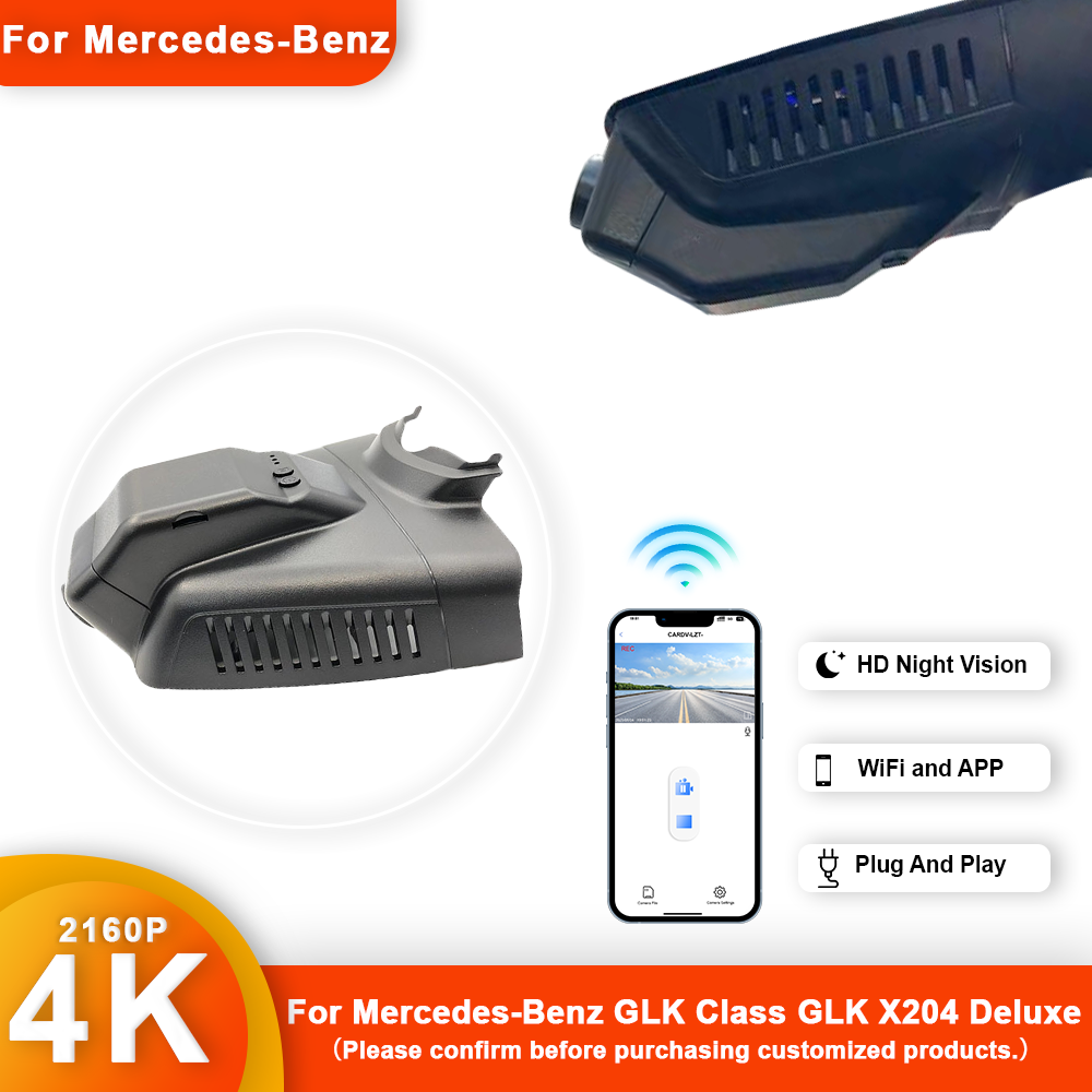 Dash Cam Front And Rear 4K - Cámara de salpicadero Dvr para coche,
