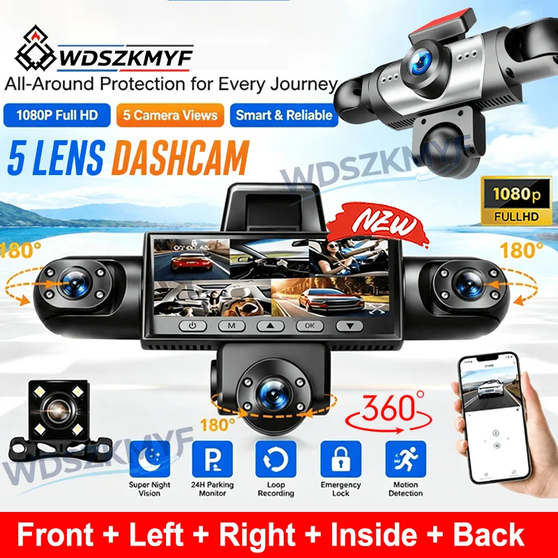 Dash Cam 360 Degree Panoramic - Cámara para Auto con Grabación de