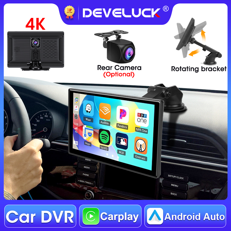 Dash Cam Mirror Backup Camera - Develuck 10,1 