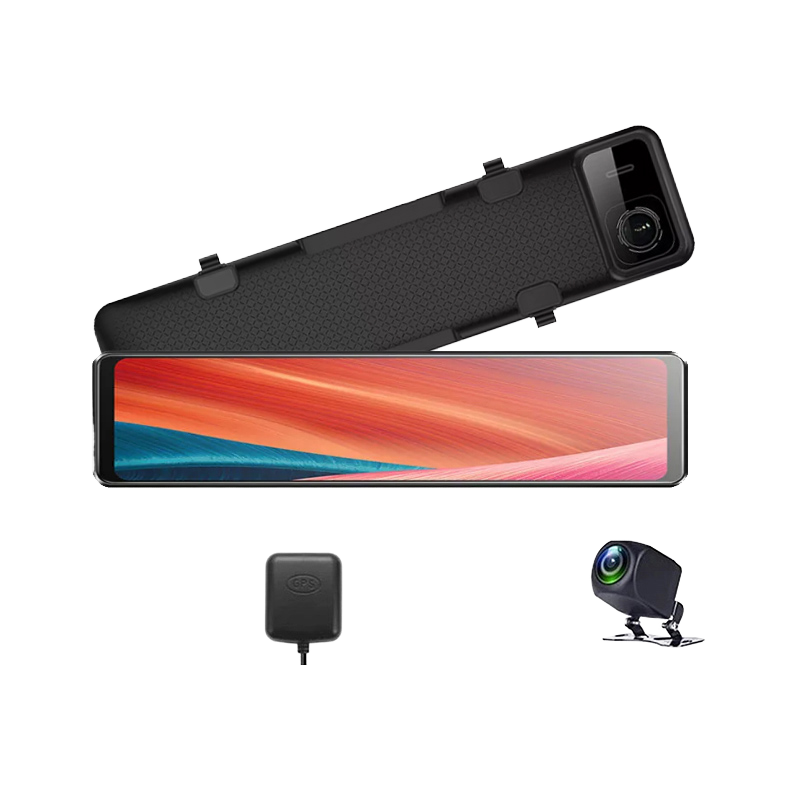 Dash Cam Rear View Mirror 12 Inch - Cámara para Auto con Pantalla Táctil