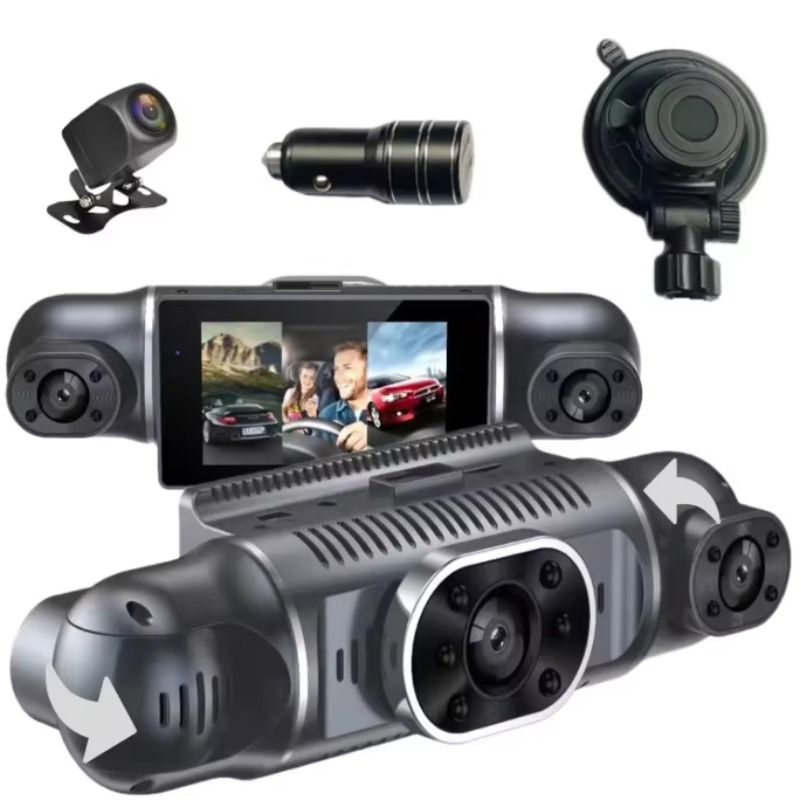 Dash Cam 360 Degree Panoramic - Cámara para coche con pantalla panorámica