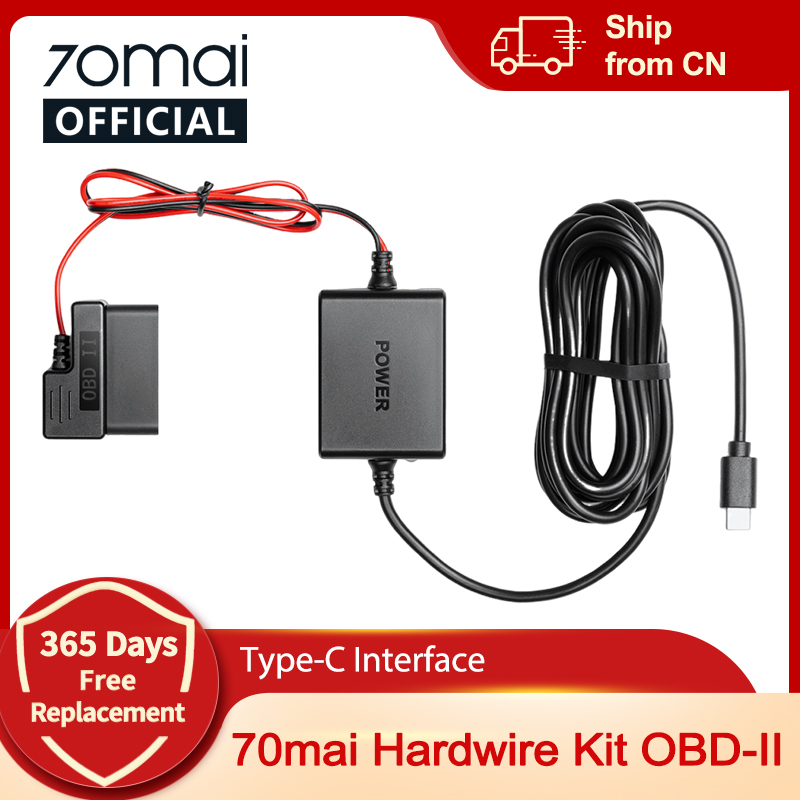 Dash Cam With Parking Monitor - Kit de Cableado Ajustable 70mai con