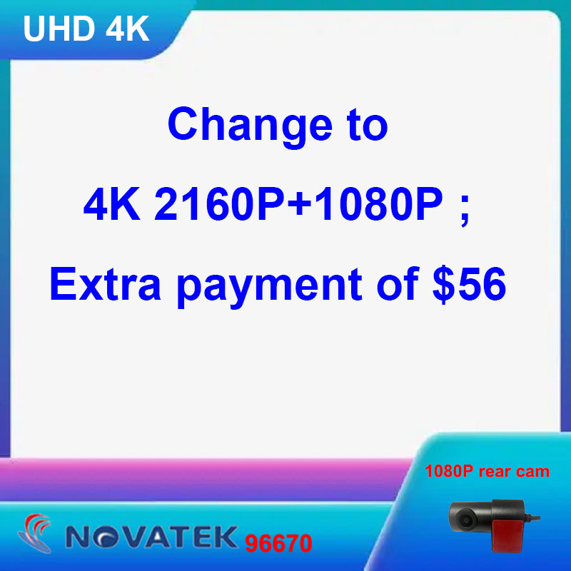 Dash Cam Front And Rear 4K - Cámara para coche con mejor calidad