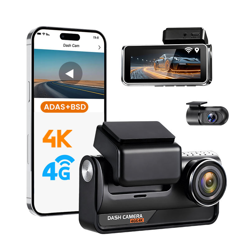 Dual Dash Cam With Gps Wifi - Cámara para Coche 4G con SIM,