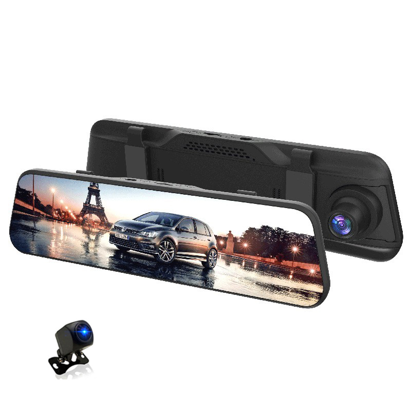 Dash Cam Rear View Mirror 12 Inch - Cámara de Retrovisor Inteligente para Auto