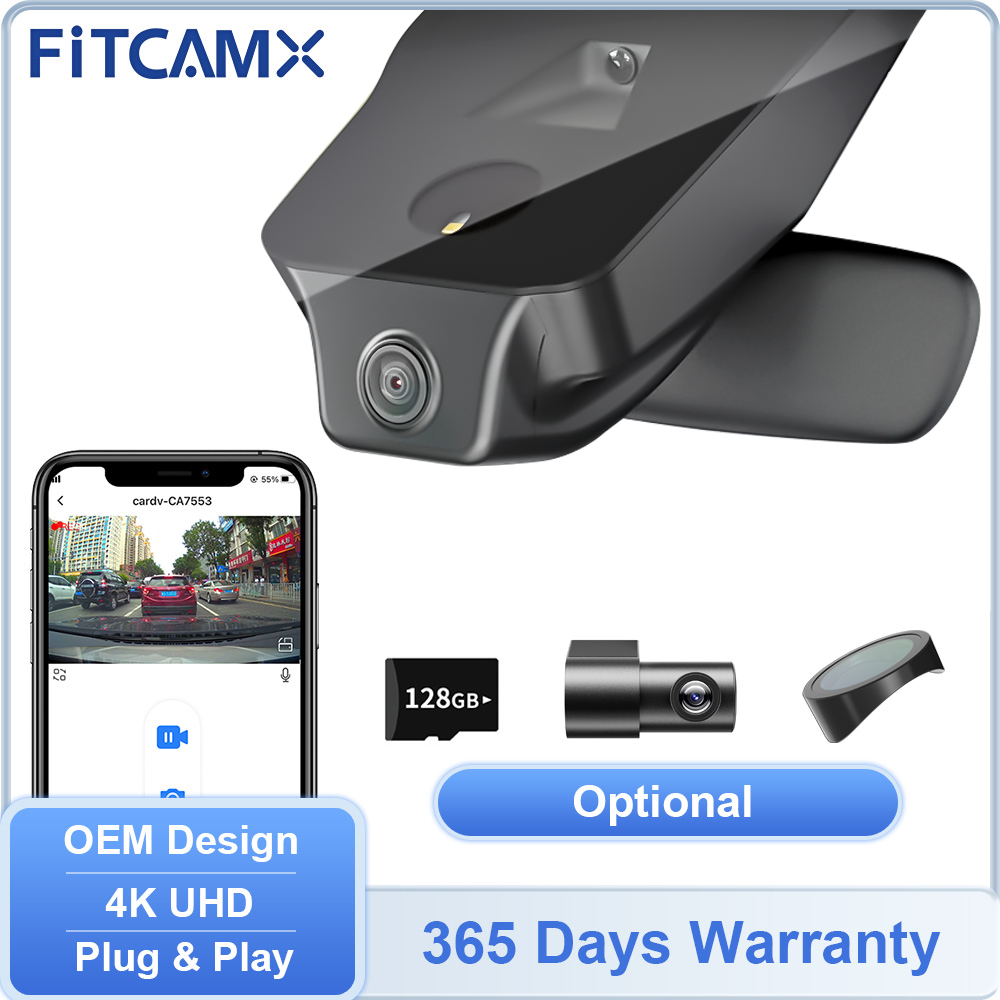 Dash Cam Front And Rear 4K - Cámara de salpicadero trasera 4K para