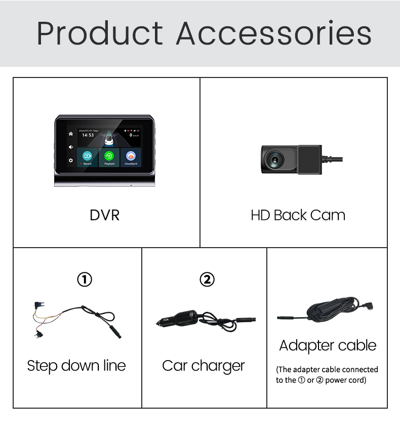 Dash Cam 2K Dual Lens - Cámara para Auto 2026 P85 con