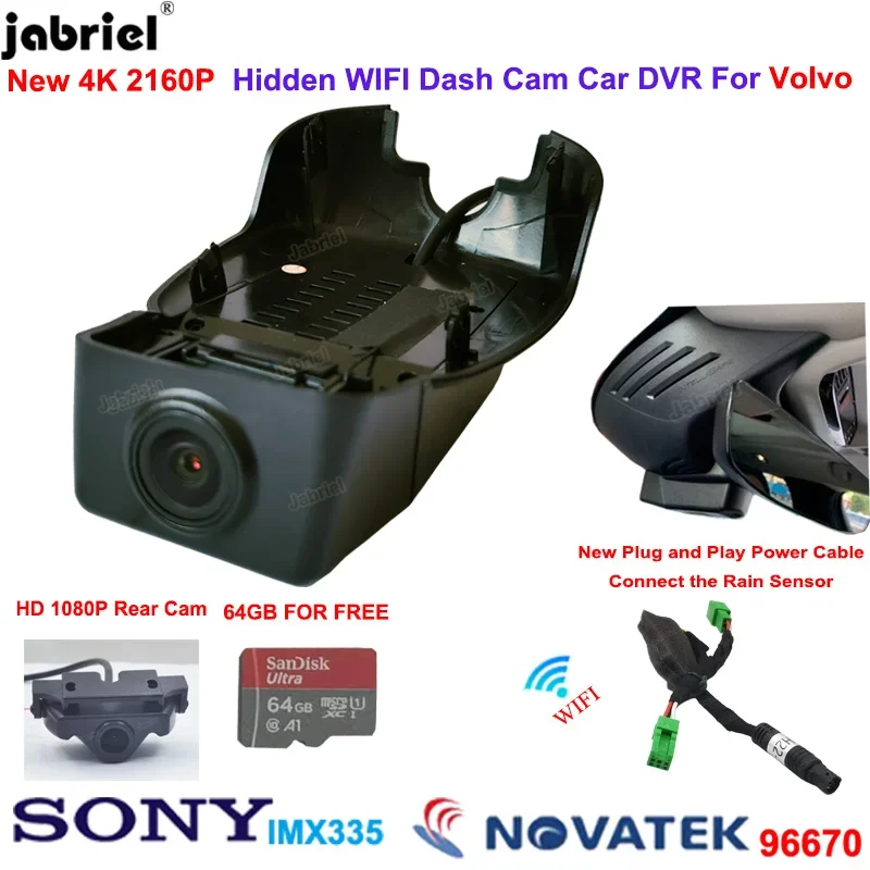 Dash Cam 2K Dual Lens - Nuevo Wifi 2K 4K 2160P cámara