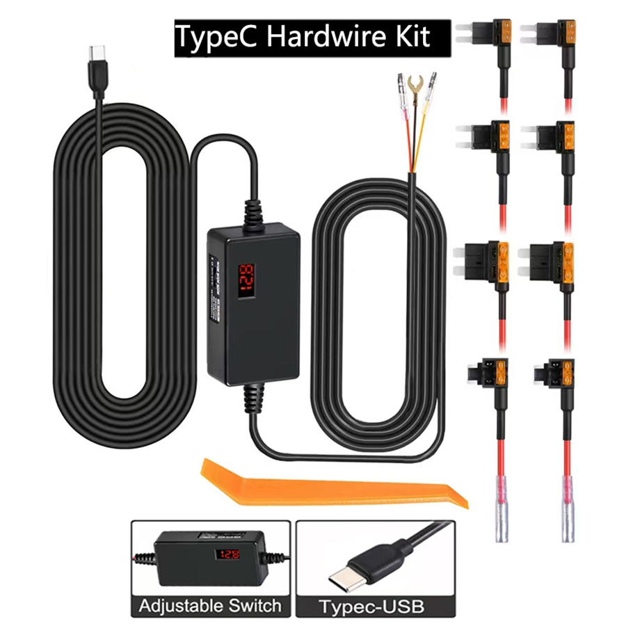 Dash Cam Hardwire Kit - Para VIOFO tipo C USB 12V