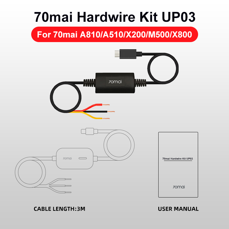 Kit de cables duros UP03 Cable - Dash Cam Hardwire Kit reseña y precio