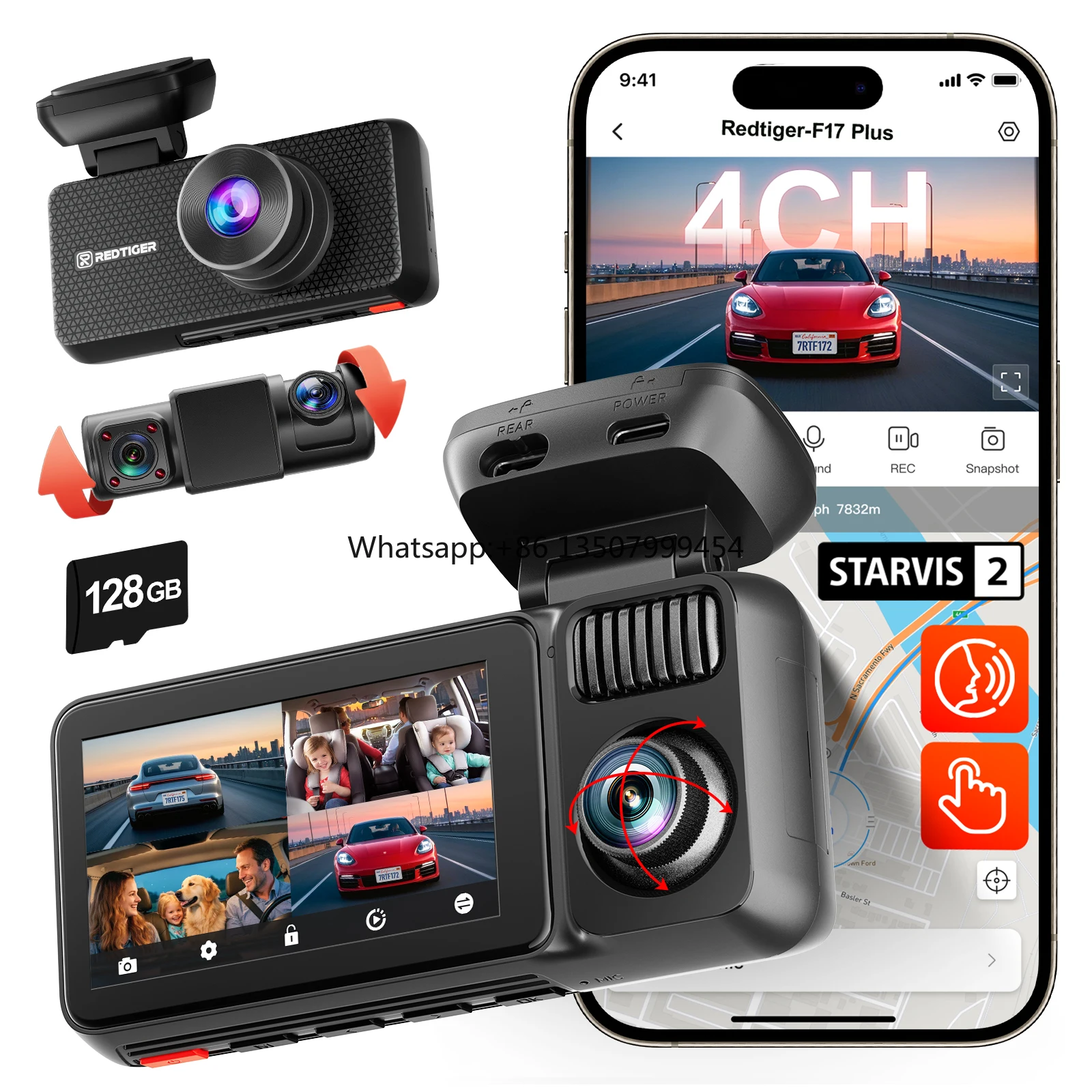 Distribuidor de la cámara para - Dash Cam With Parking Monitor reseña y precio