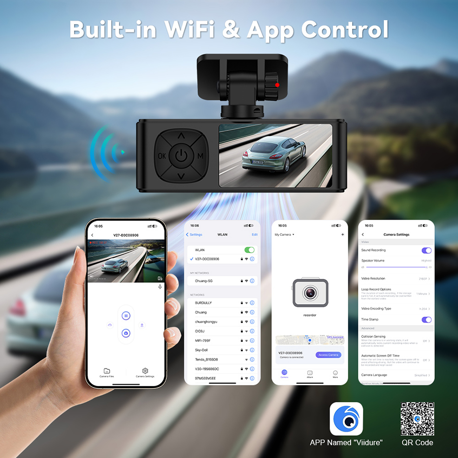 Cámaras DVR para Auto 4K 2160P - Dual Dash Cam With Gps Wifi reseña y precio