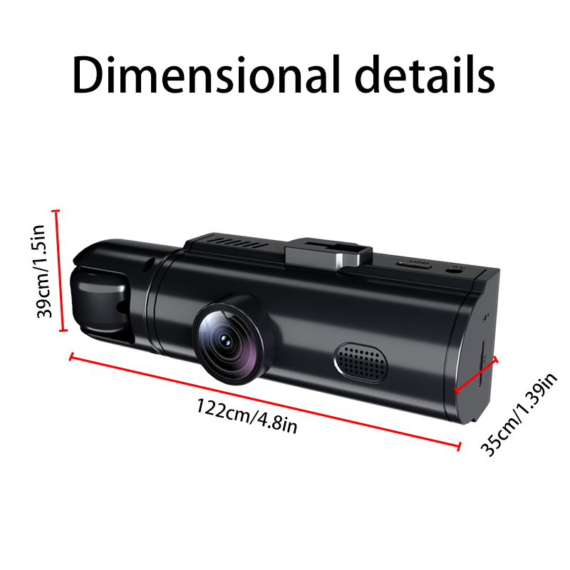 Mini cámara de salpicadero dua - Dash Cam 3 Channel 1080P reseña y precio
