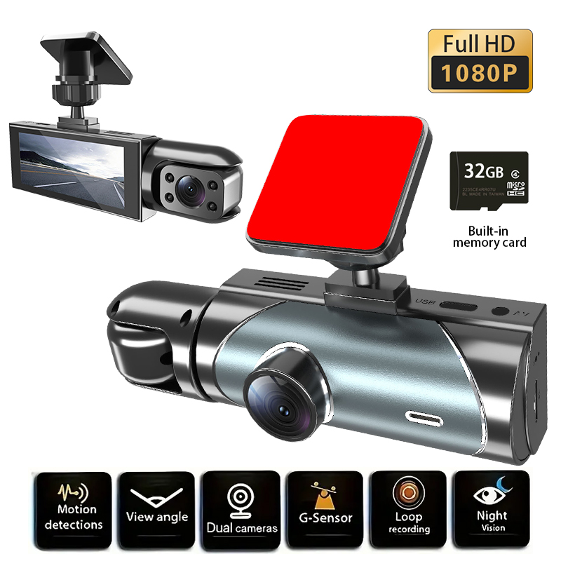 Mini cámara de salpicadero dua - Dash Cam 3 Channel 1080P reseña y precio