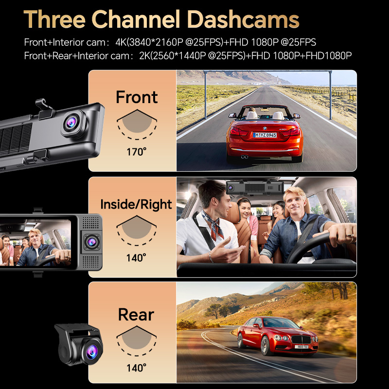 Cámara de salpicadero H330, es - Dash Cam Rear View Mirror 12 Inch reseña y precio