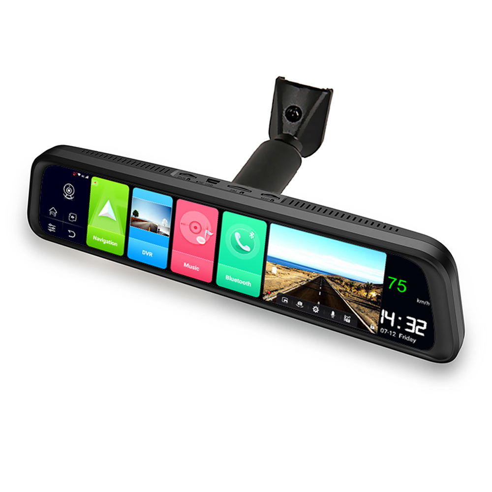 Cámara de salpicadero Dvr para - Dash Cam Rear View Mirror 12 Inch reseña y precio