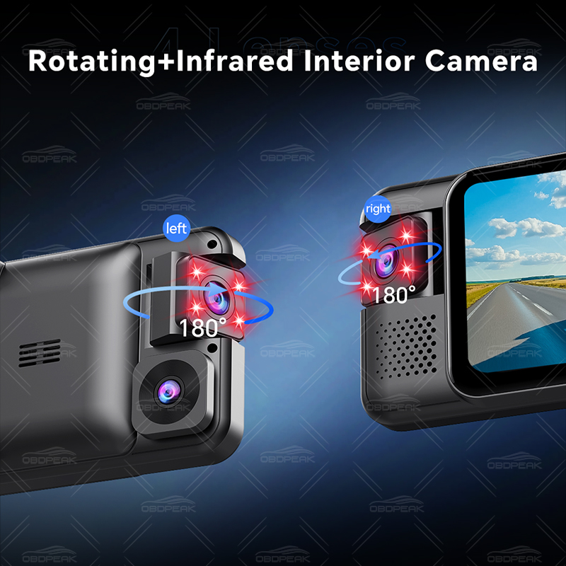 Cámara de Visión Trasera OBDPE - Dash Cam Night Vision Infrared reseña y precio