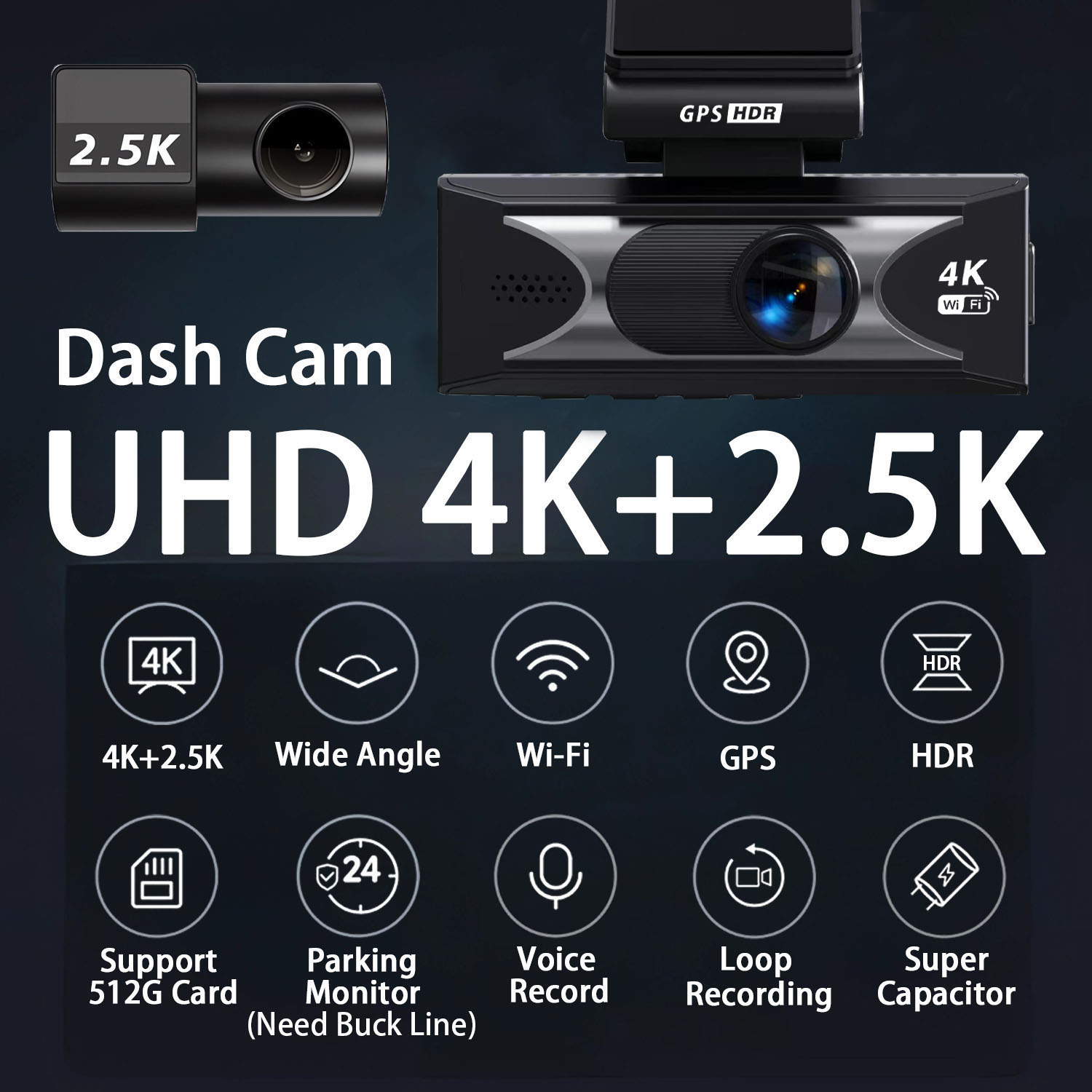 Cámara de salpicadero UHD3840  - Dash Cam 4K Sony Starvis reseña y precio