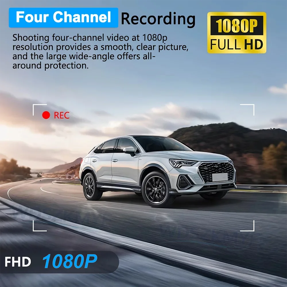 Cámara para Auto HD 1080P, 3/4 - Dash Cam 3 Channel 1080P reseña y precio