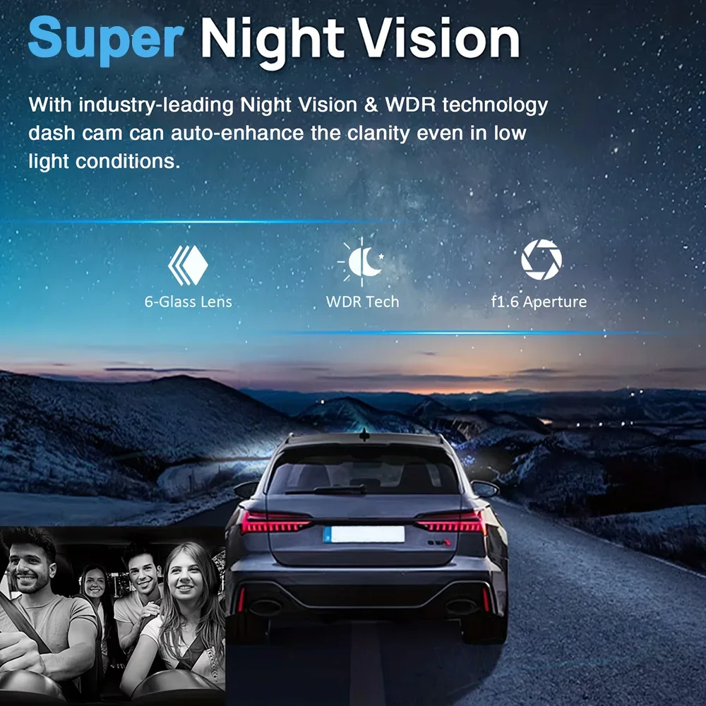 Cámara para Auto HD 1080P, 3/4 - Dash Cam 3 Channel 1080P reseña y precio