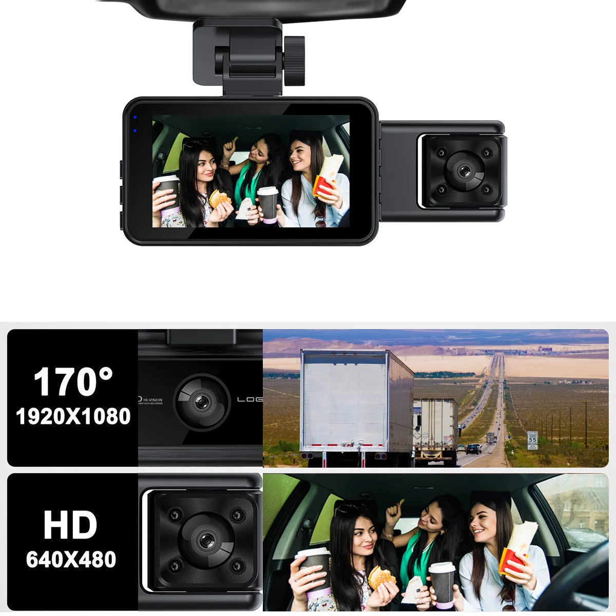 XZY Nueva Cámara de Coche WiFi - Dash Cam Night Vision Infrared reseña y precio