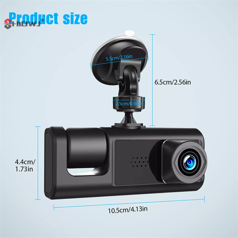 Cámara de salpicadero para coc - Dash Cam 3 Channel 1080P reseña y precio