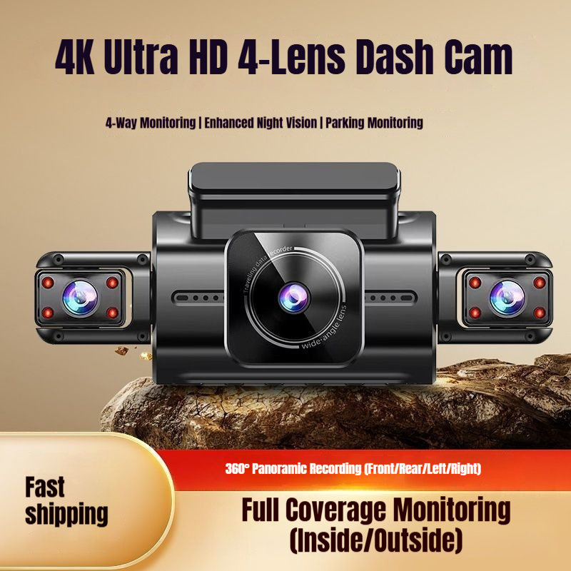 Cámara de Coche DVR Panorámica - Dash Cam 2K Dual Lens reseña y precio