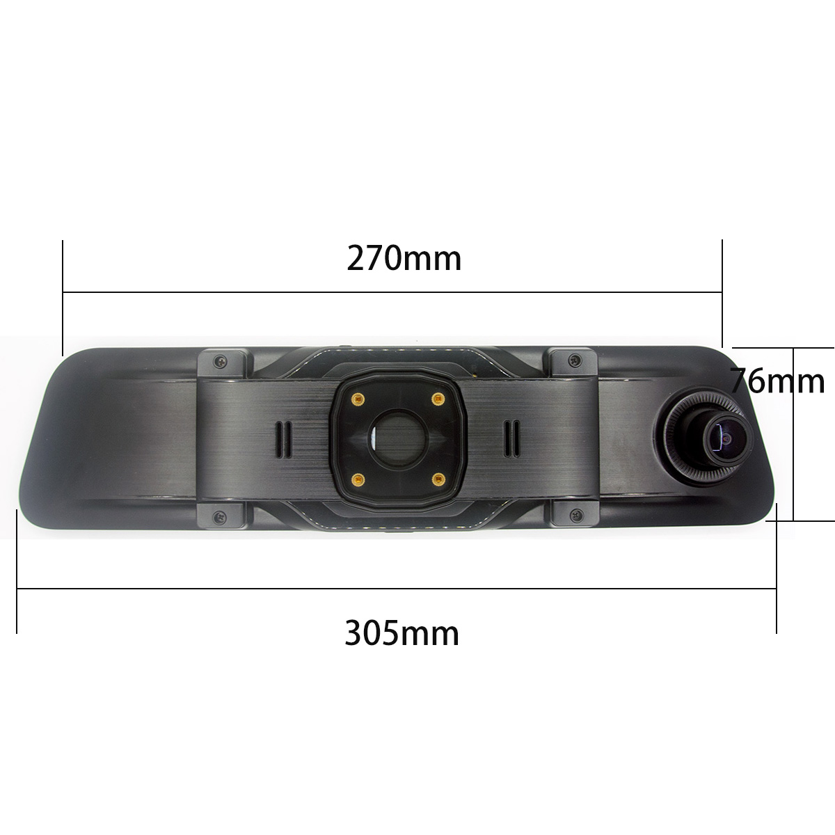 ANSHILONG-Cámara de salpicader - Dash Cam Rear View Mirror 12 Inch reseña y precio