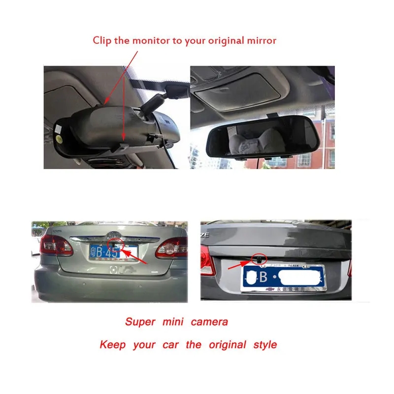Espejo retrovisor para coche d - Dash Cam Mirror Backup Camera reseña y precio