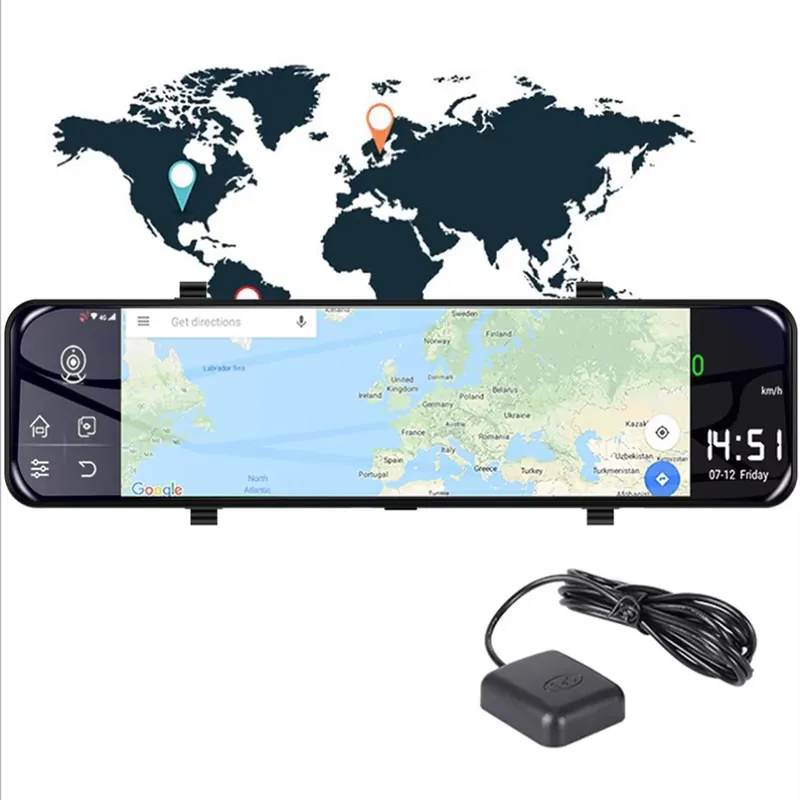Cámara de Video para Auto DVR  - Dash Cam Rear View Mirror 12 Inch reseña y precio