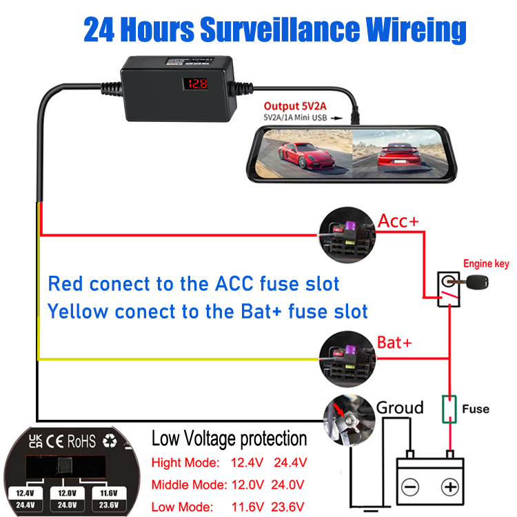 Kit de cables duraderos para c - Dash Cam Hardwire Kit reseña y precio