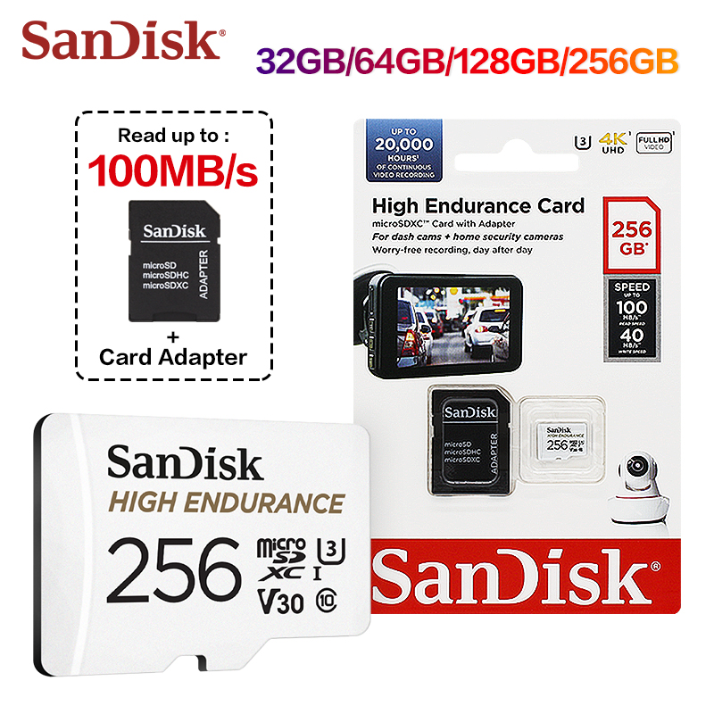 Tarjeta MicroSD SanDisk de Alt - Dash Cam Sd Card 256Gb High Endurance reseña y precio