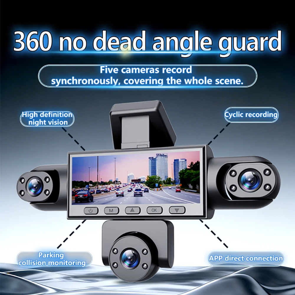 Cámara para Auto con Grabación - Dash Cam 360 Degree Panoramic reseña y precio