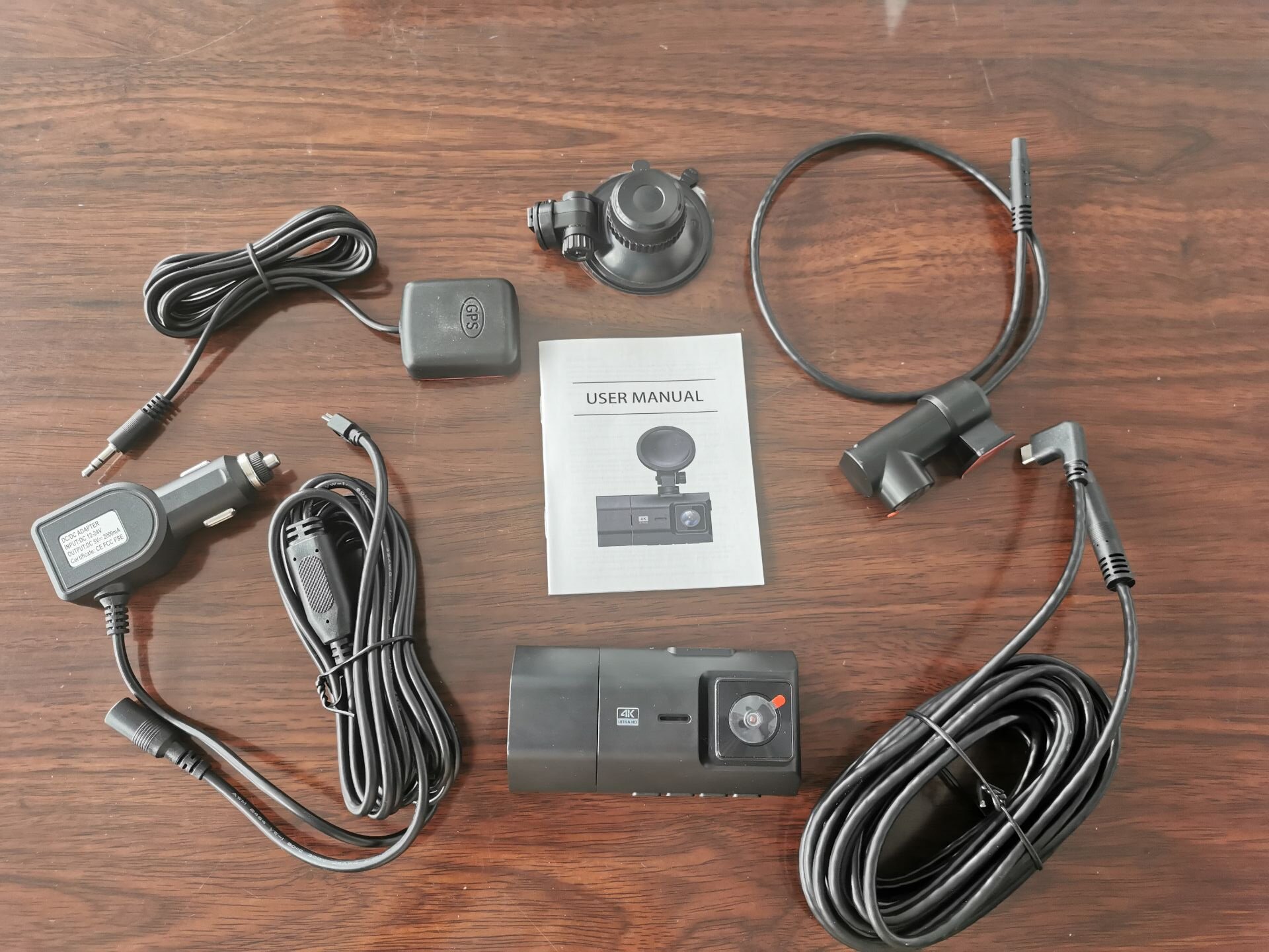 Cámara para Auto con GPS, Wifi - Dash Cam 2K Dual Lens reseña y precio