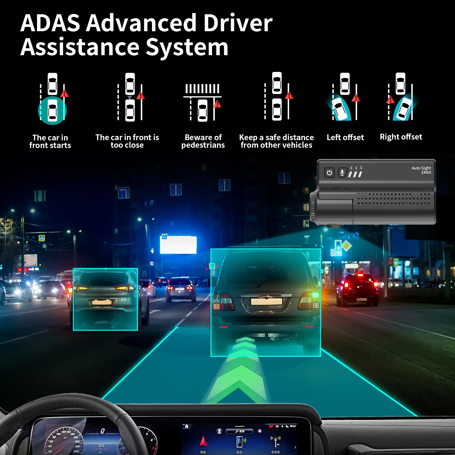 Cámara para Vehículo con Visió - Dash Cam Front And Rear 4K reseña y precio