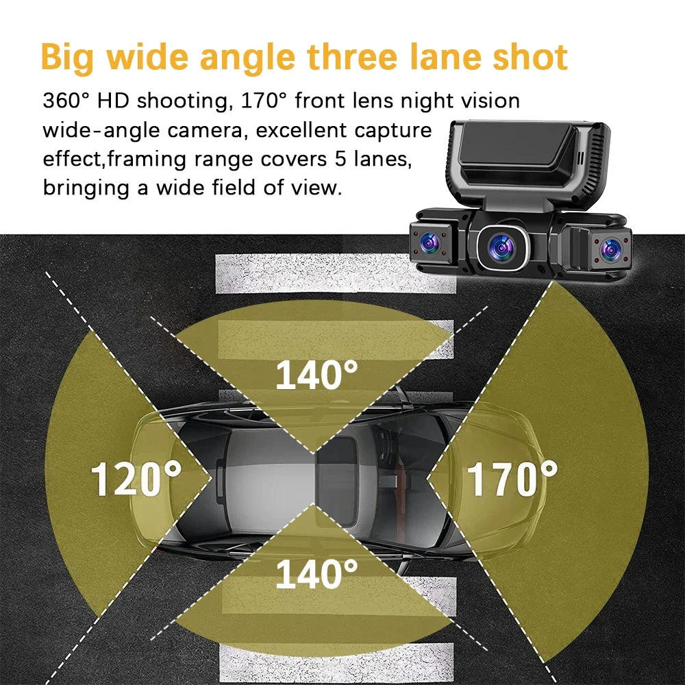 Nueva Cámara para Auto DVR de  - Dash Cam 360 Degree Panoramic reseña y precio
