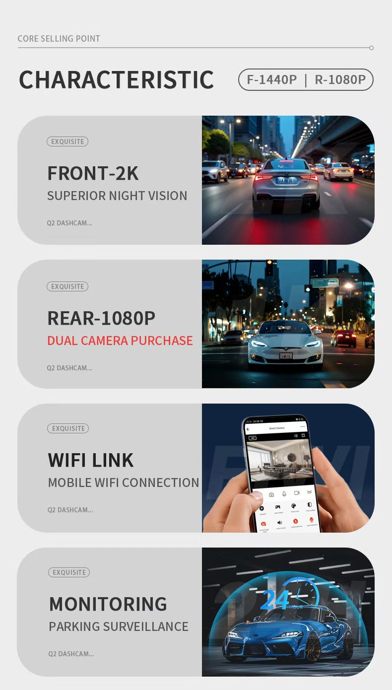 Nueva Cámara para Coche 2026 Q - Dash Cam 2K Dual Lens reseña y precio