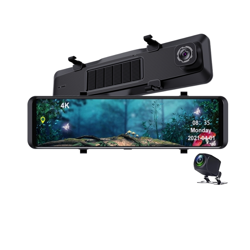 Cámara para Auto con Pantalla  - Dash Cam Rear View Mirror 12 Inch reseña y precio