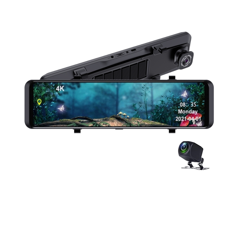 Cámara para Auto con Pantalla  - Dash Cam Rear View Mirror 12 Inch reseña y precio
