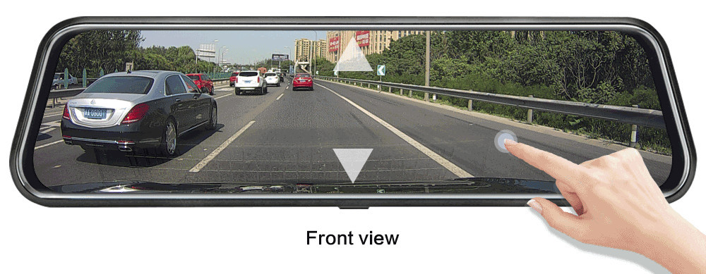 Cámara para Auto con Pantalla  - Dash Cam Rear View Mirror 12 Inch reseña y precio