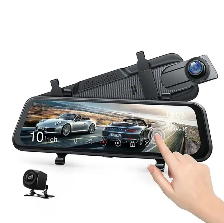 Cámara de Coche con Espejo Ret - Dash Cam Mirror Backup Camera reseña y precio