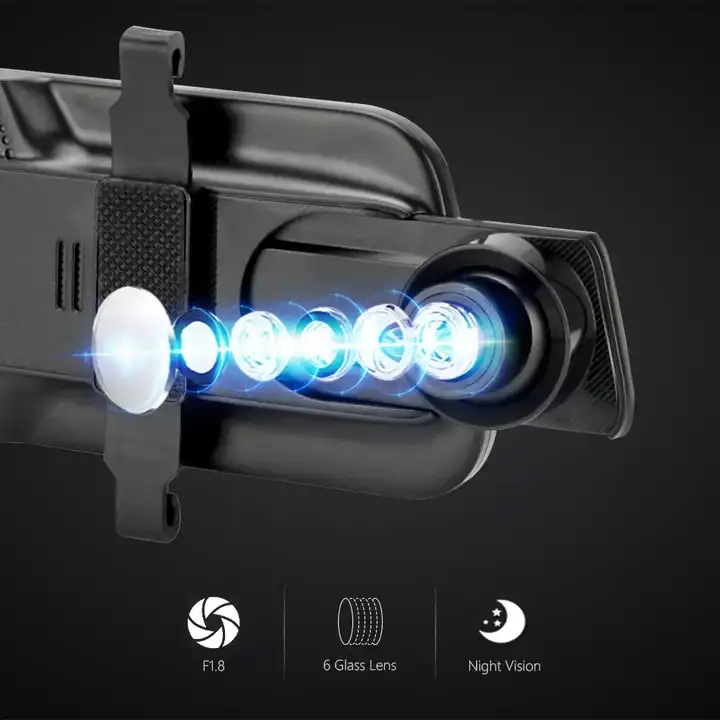 Cámara de Coche con Espejo Ret - Dash Cam Mirror Backup Camera reseña y precio