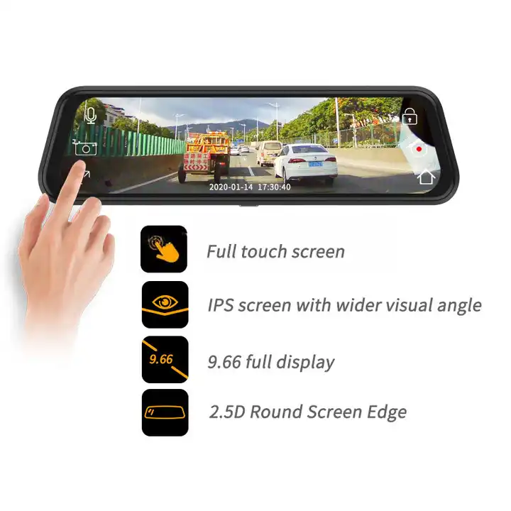 Cámara de Coche con Espejo Ret - Dash Cam Mirror Backup Camera reseña y precio