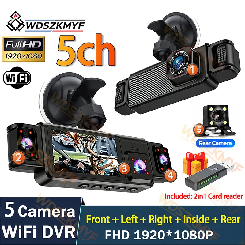 Nuevo 360 °   Cámara para coch - Dash Cam Mirror Backup Camera reseña y precio