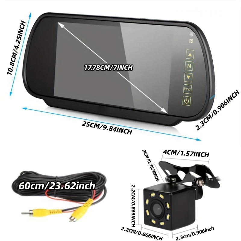 Kit de Monitor de sistema de c - Dash Cam Mirror Backup Camera reseña y precio