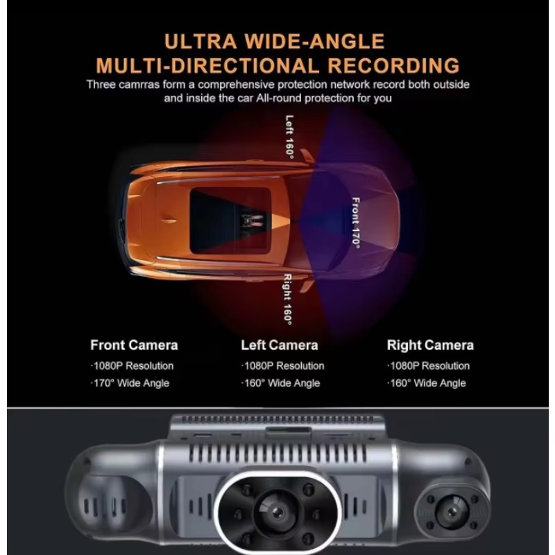 Cámara para coche con pantalla - Dash Cam 360 Degree Panoramic reseña y precio