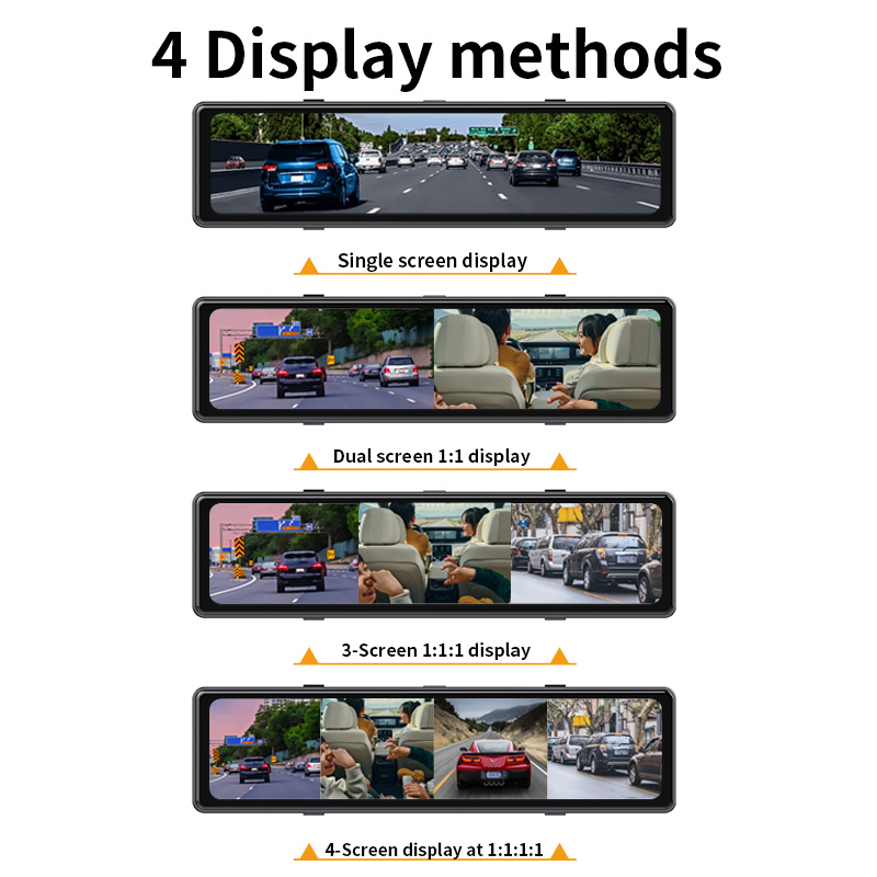 Cámara DVR para Auto de 12 Pul - Dash Cam Rear View Mirror 12 Inch reseña y precio